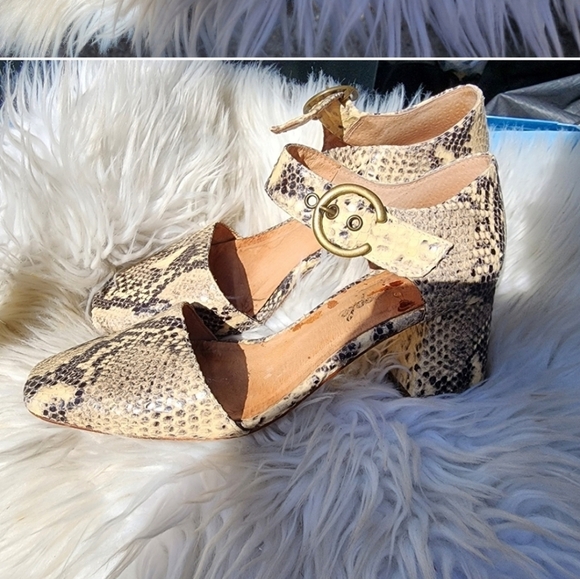 Free People Bardot Snake mary Jane's 38/7.5-8 - Picture 12 of 16